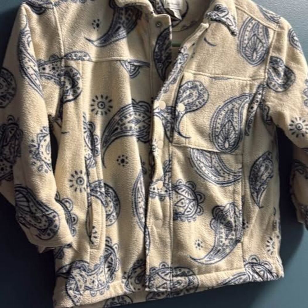 ASSEMBLY Kids Fleece Paisley Shacket XS (4/5)